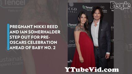 View Full Screen: pregnant nikki reed and ian somerhalder step out for pre oscars celebration ahead of baby no 2.jpg
